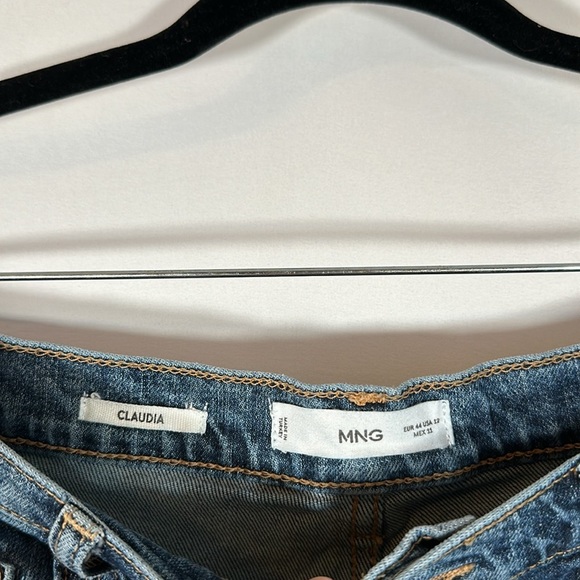 MNG Mango Claudia Medium Wash Cropped Jeans - Picture 5 of 8